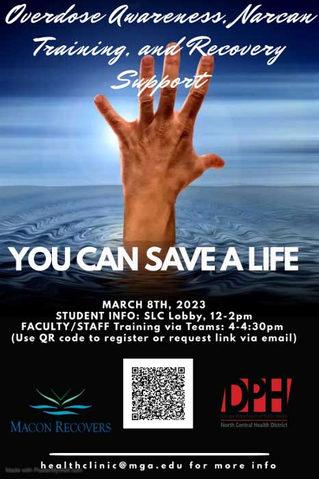 Overdoes awareness event flyer. 